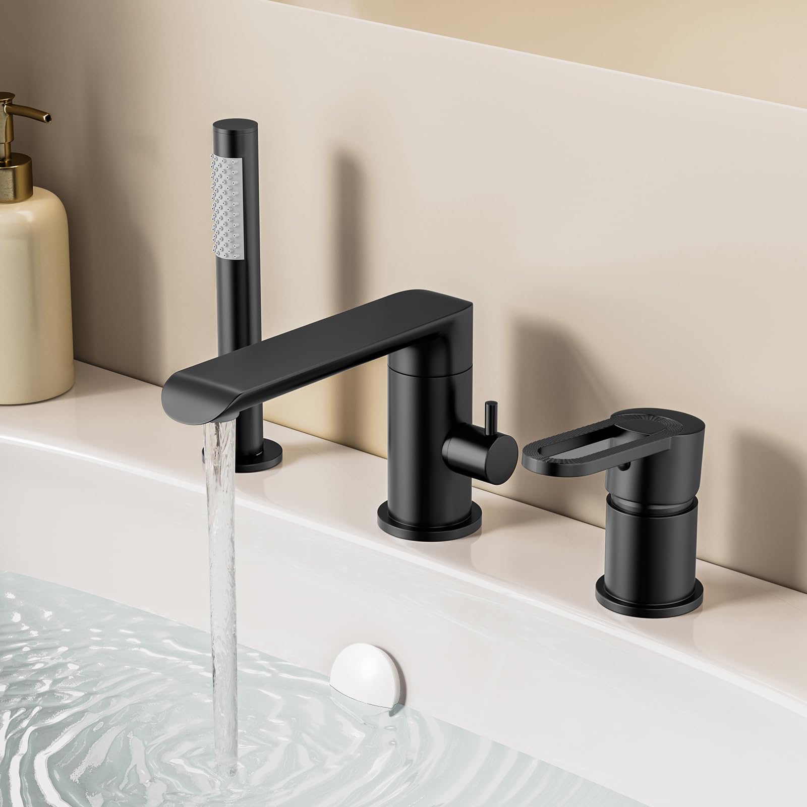 XJTNLB Grifo Ducha Monomando Grifos de Bañera con Ducha Extraíble