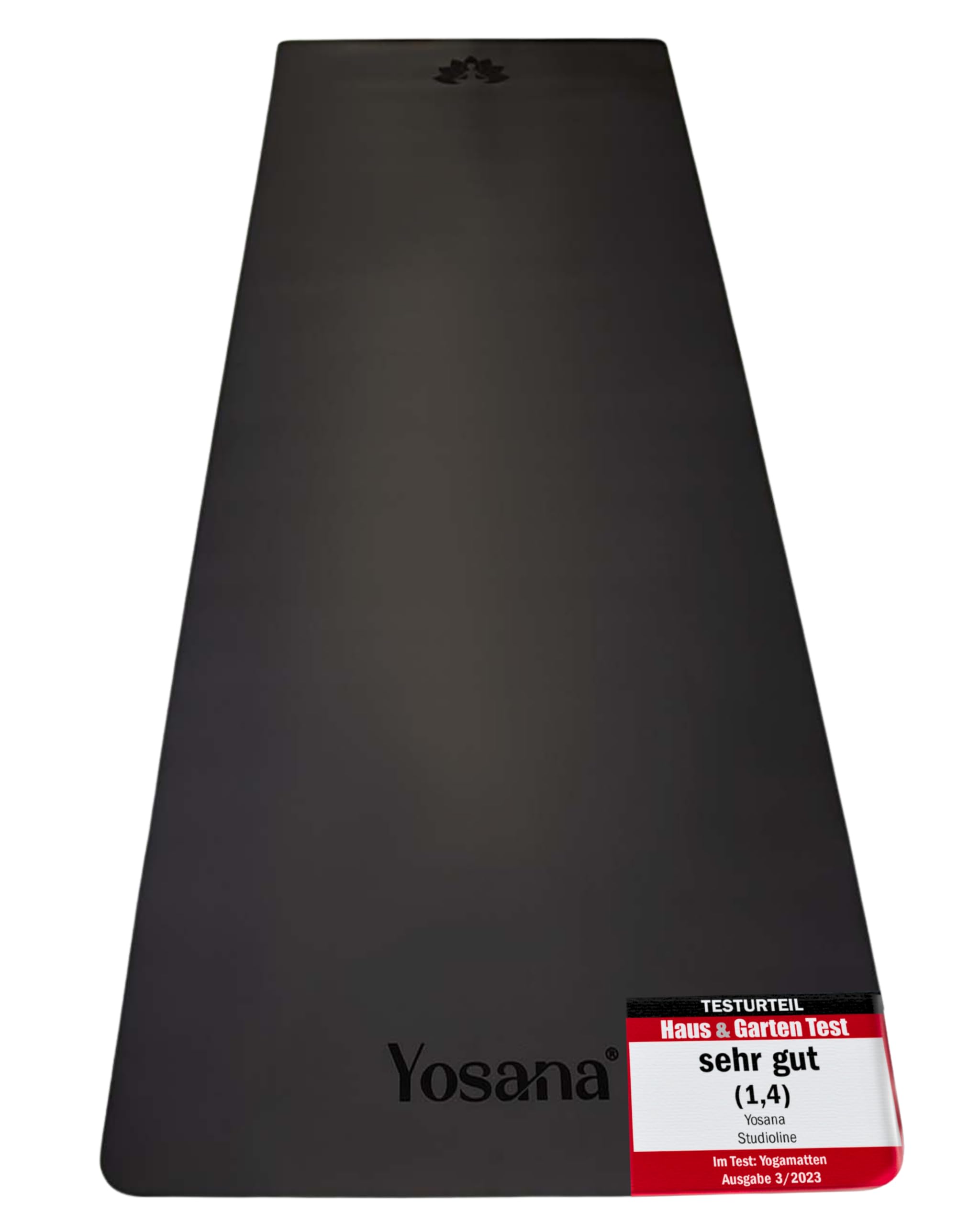 Yosana Yogamatte aus Naturkautschuk | extrem rutschfest | ULTRA GRIP Oberfläche aus ECO PU | extra breit 68cm | inklusive Tragegurt | Yoga matte 183x68cm | 4mm dünn