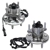 Vista 78 de Detroit Axle - 2 bujes de rodamiento de rueda traseros para Suzuki Aerio 2002-2007, Suzuki Esteem 1995-2002, 2 rodamientos de rueda completos