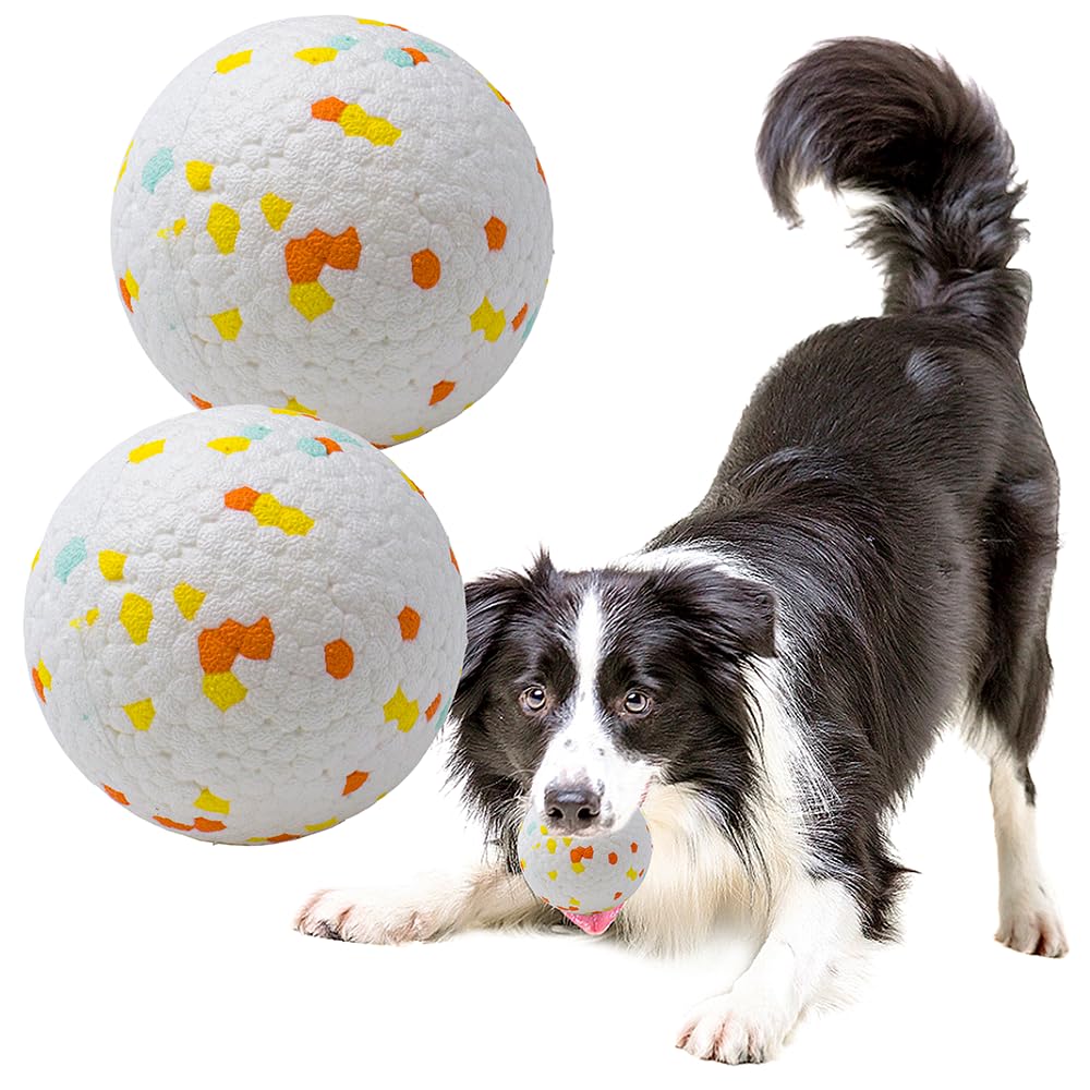 LIEVUIKEN Dog Balls Toys for Aggressive Chewers, Indestructible Durable Bouncy Floating Balls for Dogs to Fetch, Durable Solid Rubber Ball for