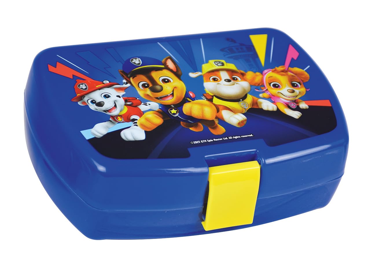 Fun House Paw Patrol Children's Snack Box H.6.5 x L.17 x D.13.5 cm – Reusable Dishes