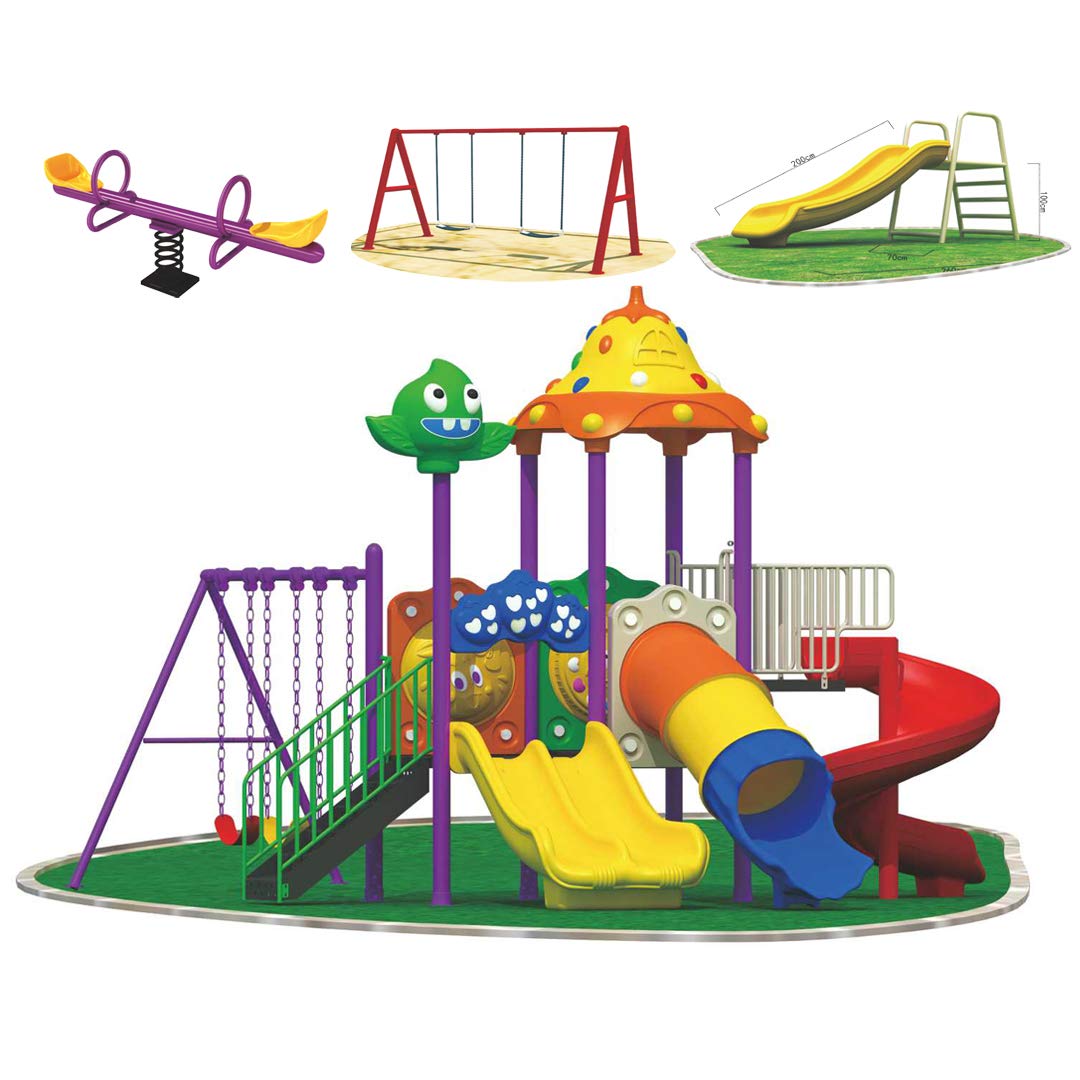 RBW TOYSRainbow Backyard Play-Ground Equipments. All in One Outdoor Games. Play-Ground Area Size 700x450x370cm. Model.-12013.