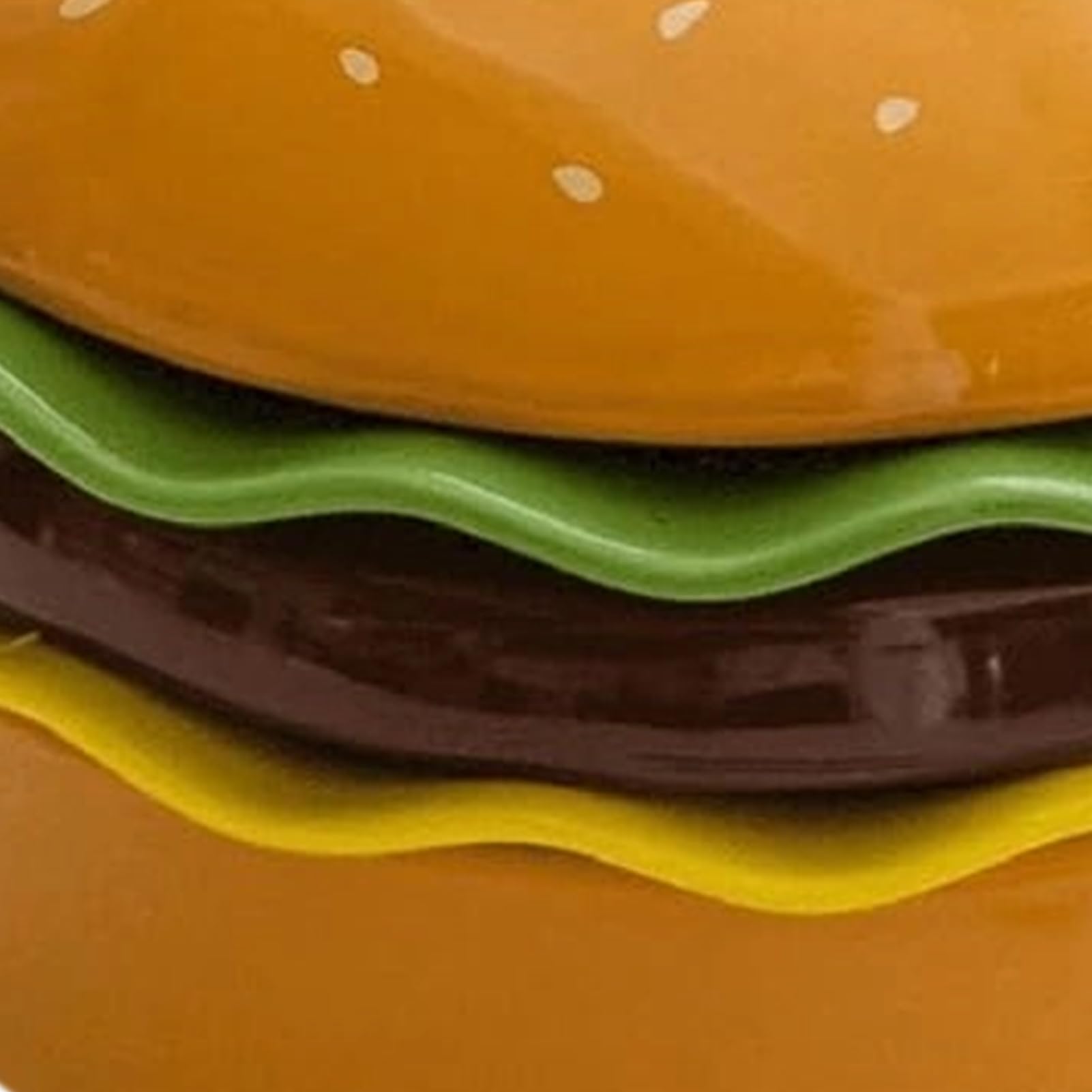 Zestaw talerzy do burgerów układanych w stos Zabawne Ceramiczne Miski | Zestaw talerzy warstwowych Do domu, kuchni, mieszkania, na kemping, piknik, przyjęcie, urodziny, przekąski,