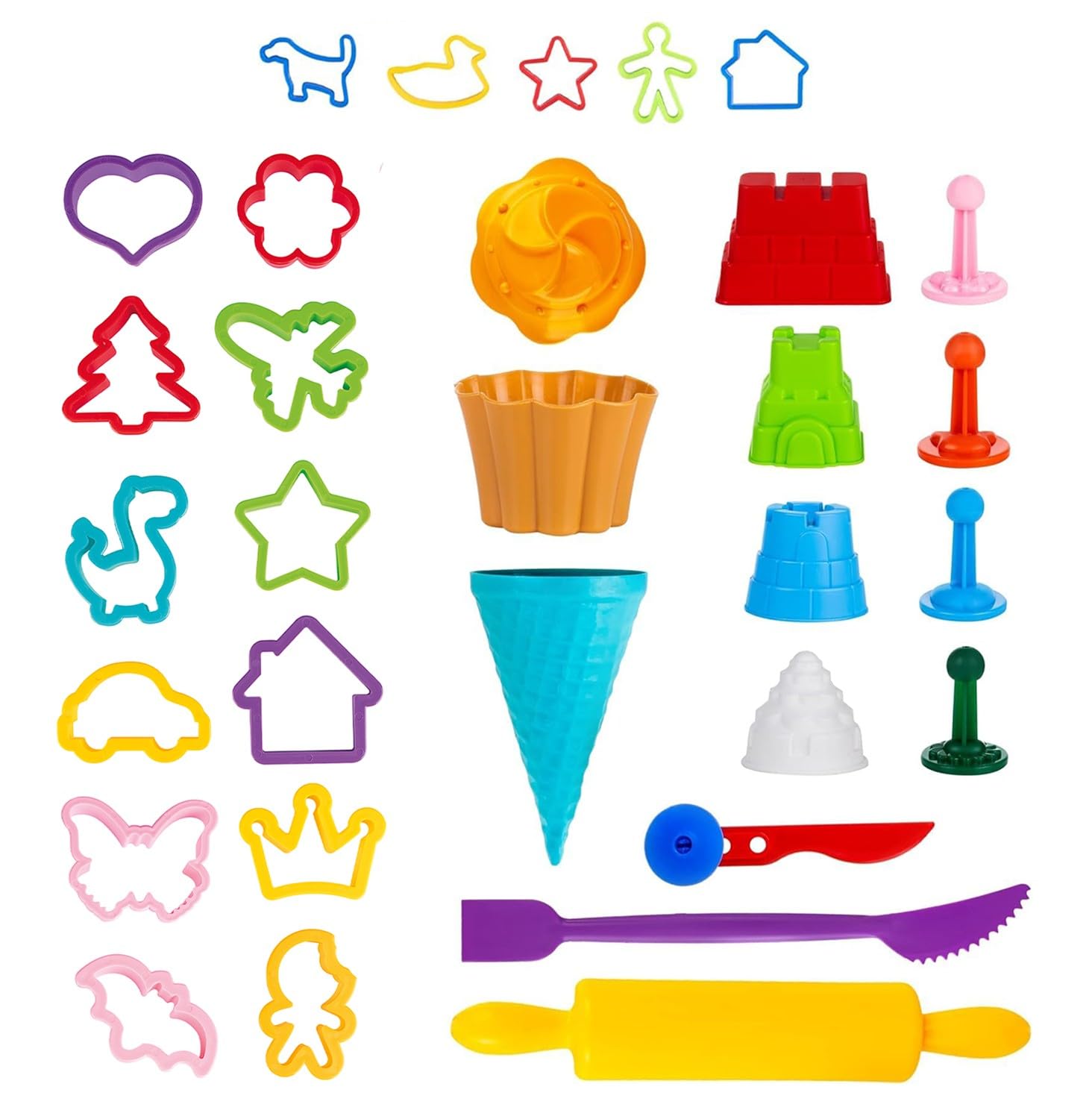 Genio Kids Accessoires pour Sable Magique et Pâte à Modeler Outils