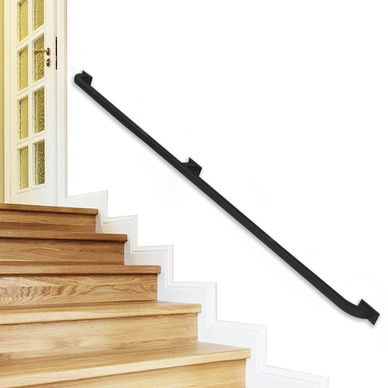 Pasamanos De Plástico Flexible De Madera De PVC, Pasamanos De