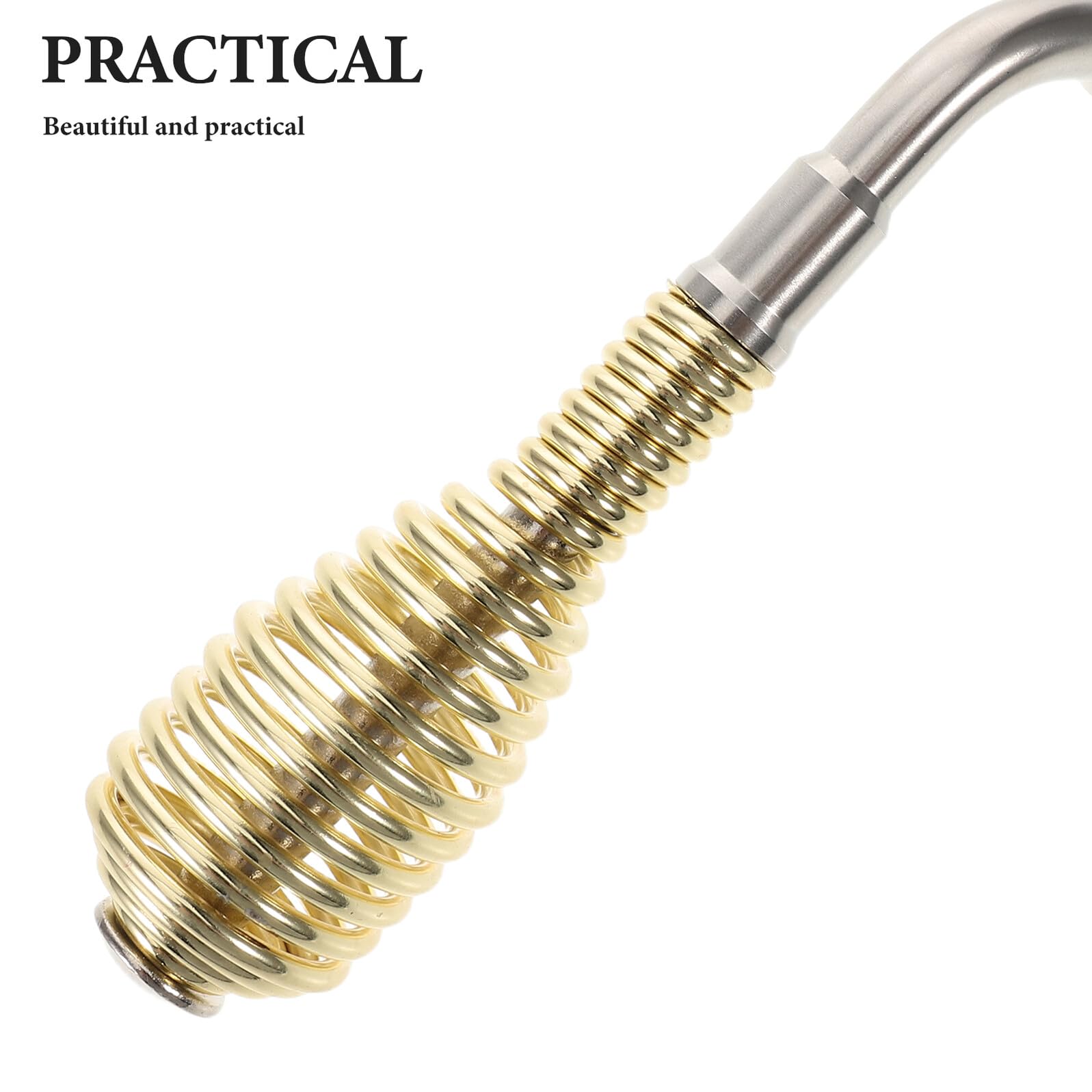 POPETPOP Maniglia a Molla per Porta Stufa a Legna 4" con Asta Filettata M8 Resistente al Calore Sostituzione per Caminetti e Barbecue Installazione Fai da Te Diametro Molla 38 MM