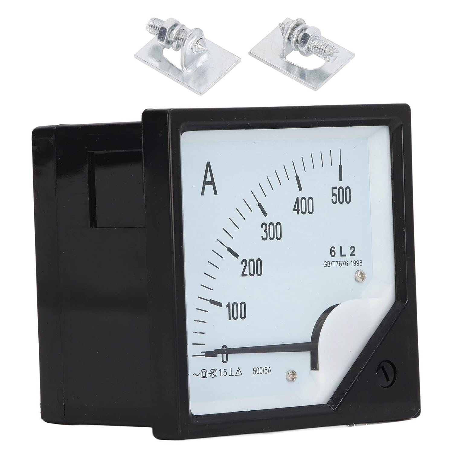 Fafeicy Analog Amplifier Meter 0500A AC Ammeter Amp Gauge Current Tester Panel Meter with Magnetoelectric Design for Automotive Circuits Control Systems