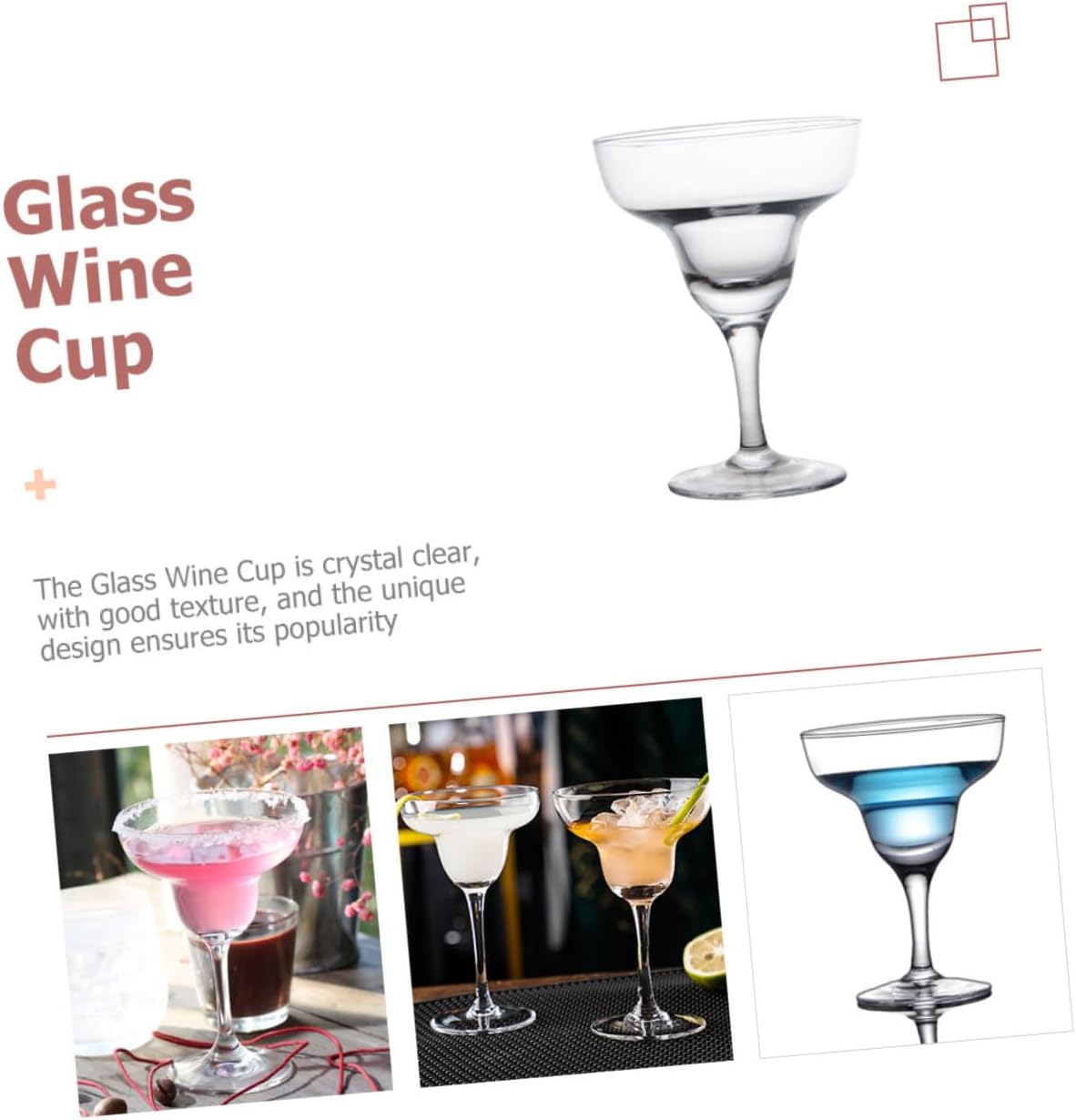 SECFOU Elegant Glasses Decorative Goblet for Cocktails Whiskey and Parties and Special Occasions