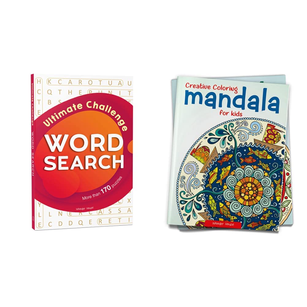 Word Search - Ultimate Challenge: Classic Word Puzzles For Everyone & Creative Coloring Mandala For Kids