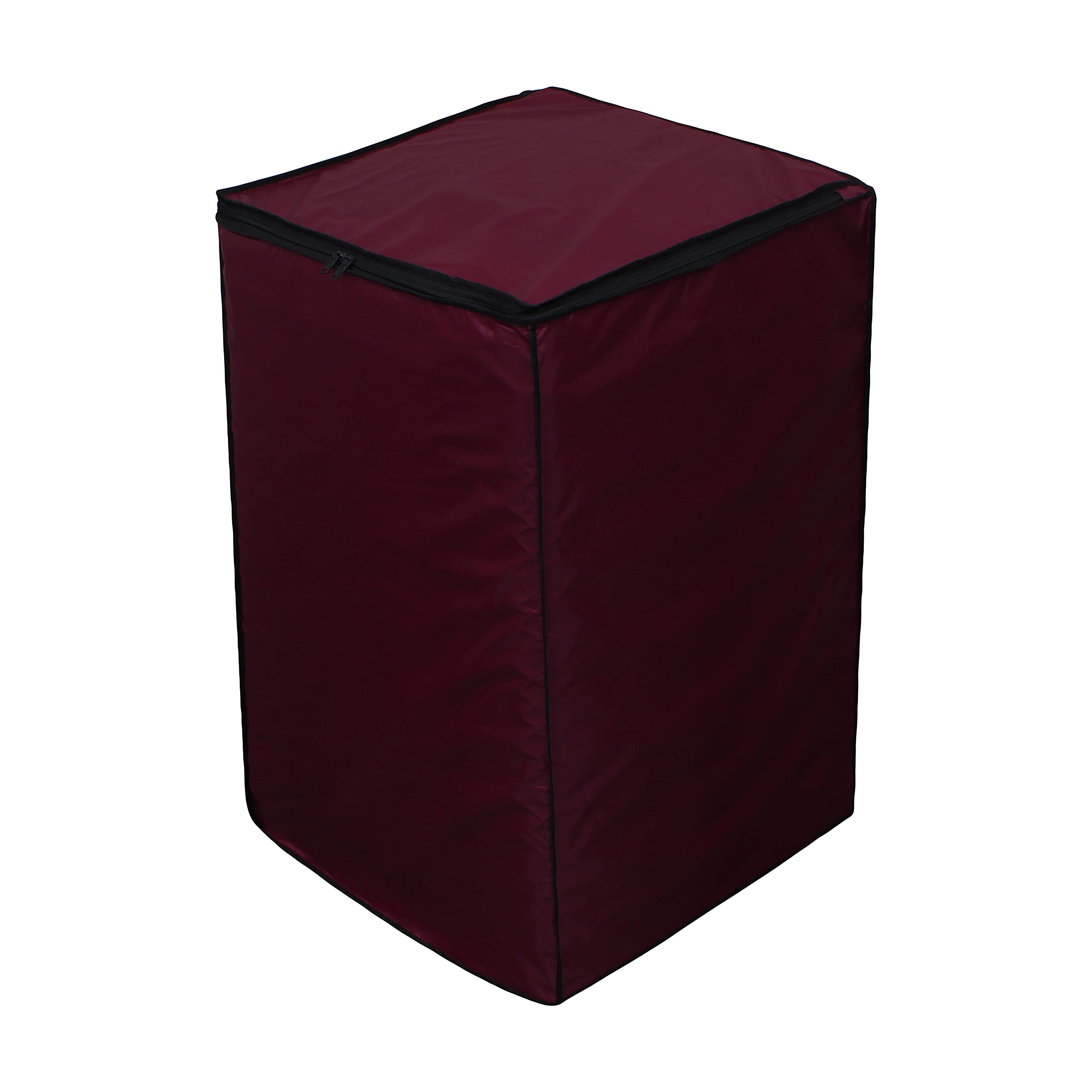 Lithara PVC Top Load Washing Machine Cover For Samsung Ifb LG Godrej Whirlpool Bosch 7 Kg, 7.2 Kg, 7.5 Kg, 8 Kg | Size : 58.4 x 58.4 x 88.9 Cm | (Maroon)-picture-38