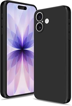 iPhone 17 Case, Btstring Soft Silicone Case with Upgraded Camera Protection, Shockproof Slim Case Cover with Anti-Scratch Microfiber Lining, Black