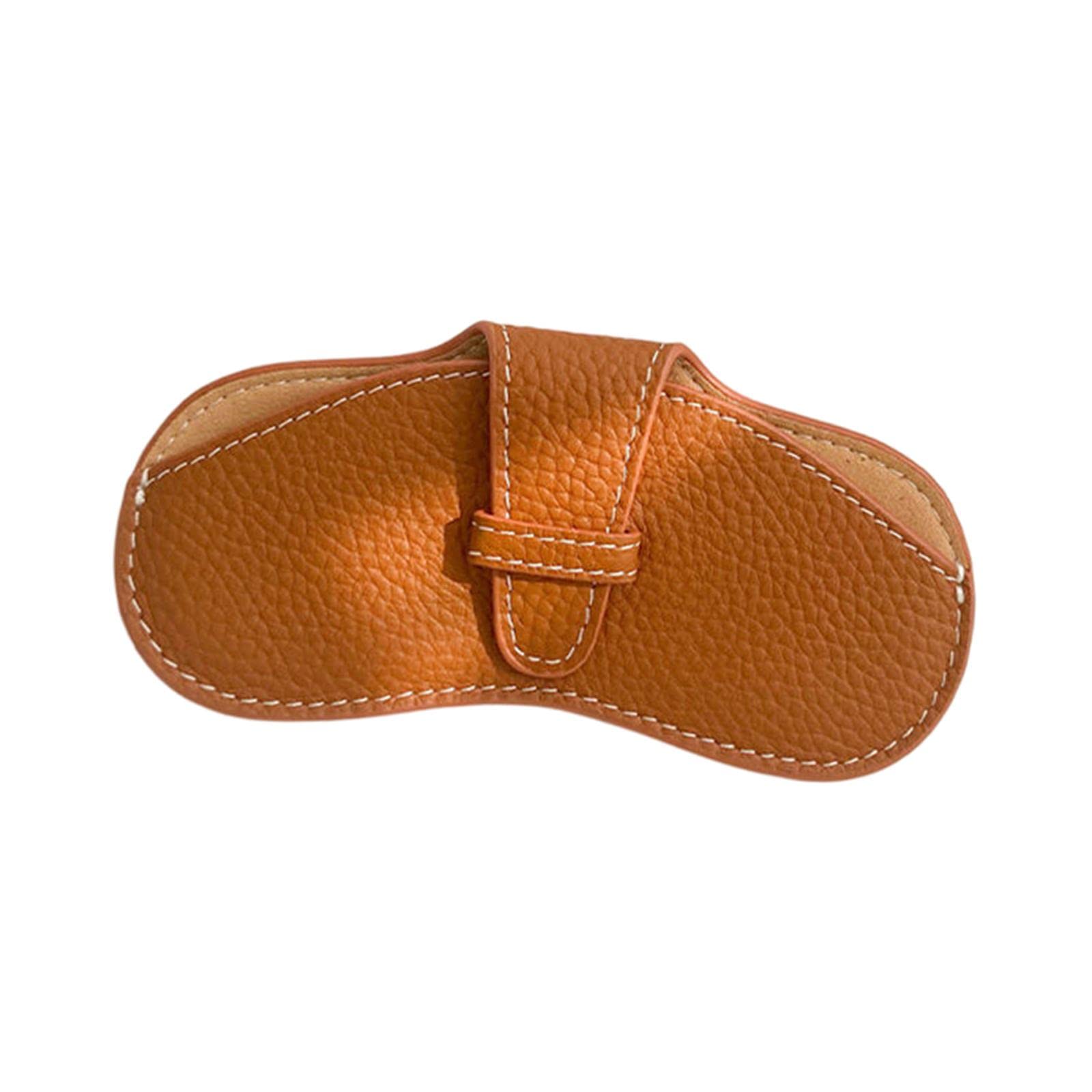 ECOMISTIQ® Soft Glasses Case Durable Lightweight PU Leather for Women Men Brown| Eyeglass Cases| Vision Care |Health & Beauty-image-44