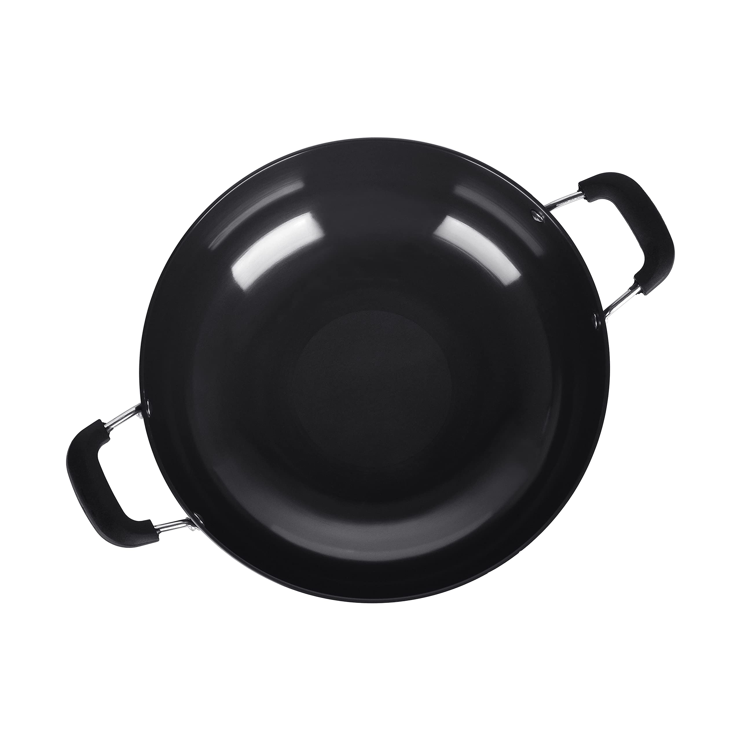 Sumeet 3mm Hard Anodized Aluminium Deep kadai, Big Size No.-15 (28.5cm Dia. 4.5 L Capacity, Black) - Image 7 thumbnail