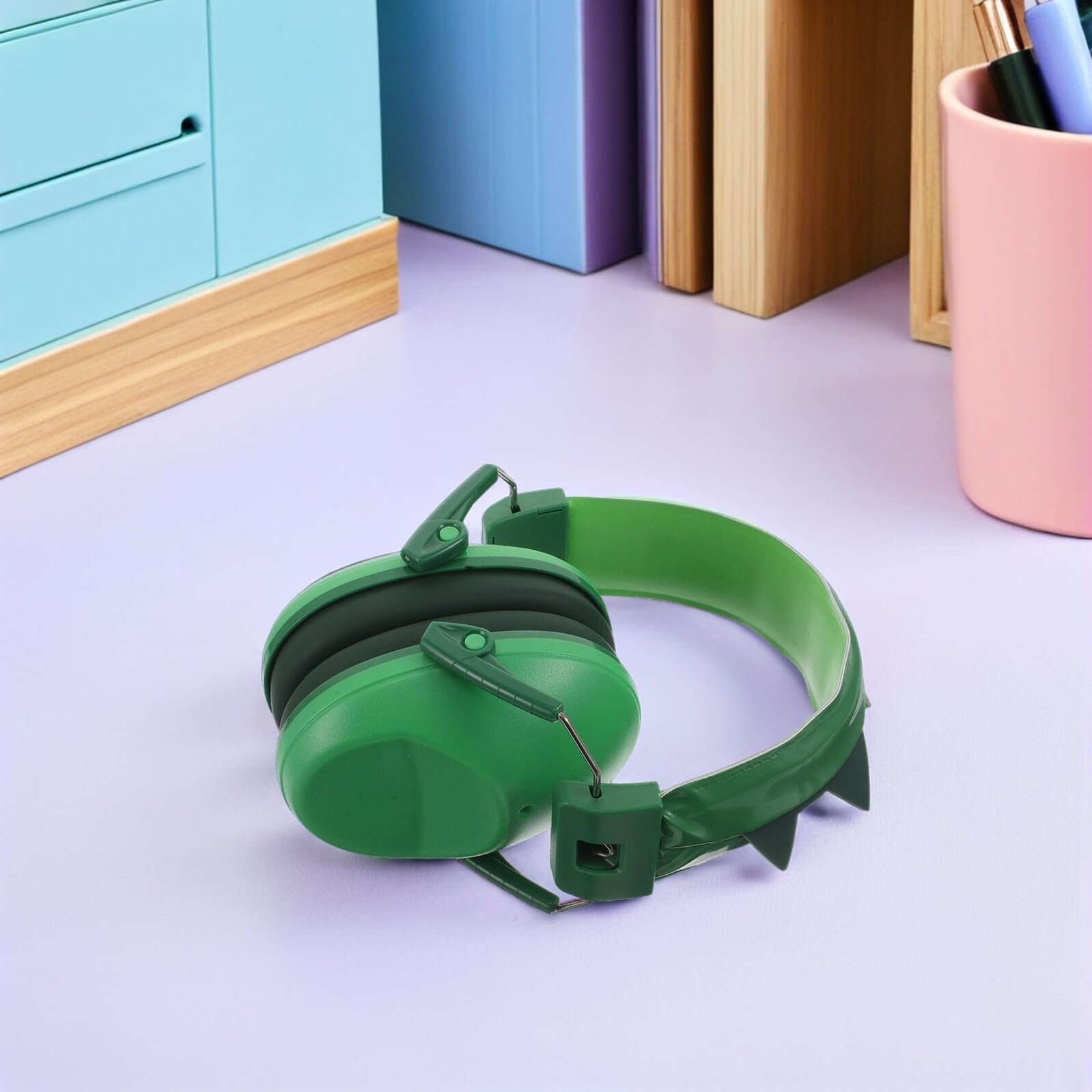 Orejeras Antirruido Diseño de Dinosaurio Auriculares Ajustables y Ligeros Protección Auditiva para Bebés Conciertos Viajes y Estudio Reducción de Ruido Eficaz