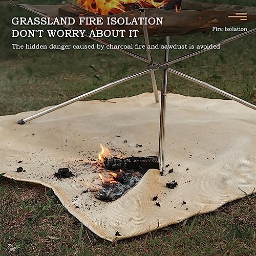 Tapis anti-brûlure de barbecue pour éliminer les risques de feu en camping