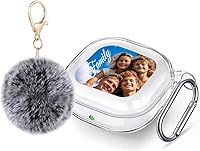 Vista 1 de Funda transparente para auriculares con foto personalizada para Samsung Galaxy Buds 2 Pro, regalos para ella, diseña tu propio nombre, 2