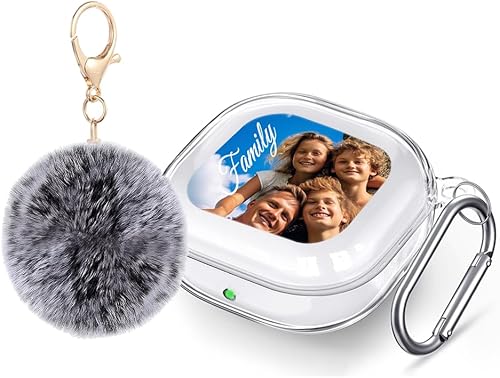 Funda transparente para auriculares con foto personalizada para Samsung Galaxy Buds 2 Pro, regalos para ella, diseña tu propio nombre, 2