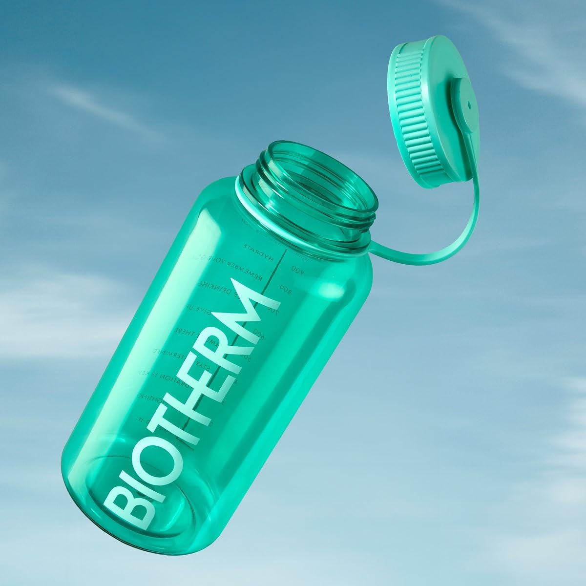Biotherm, Aqua Drop, Prodotti Essenziali per l'Idratazione di Viso e Corpo | Quattro prodotti per la cura del viso e del corpo, per pelli da normali a grasse, in una borraccia in plastica da 1 litro
