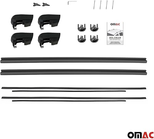 Miniatura 9 de OMAC Portaequipajes con cerradura para Mazda CX-9 2016-2023, antirrobo negro para viajes, kayak, canoa, surf, esquí, snowboard, camping