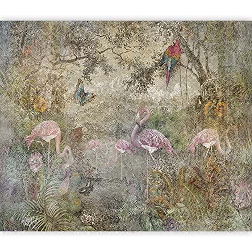 Murando PREMIUM Fotomurales Bosque 300x210 Cm Papel Pintado Tejido No Tejido Decoración De Pared Decorativos Murales Moderna De Diseno Fotográfico Pasillo Oficina Naturaleza Arboles Verde C B 0374 A A
