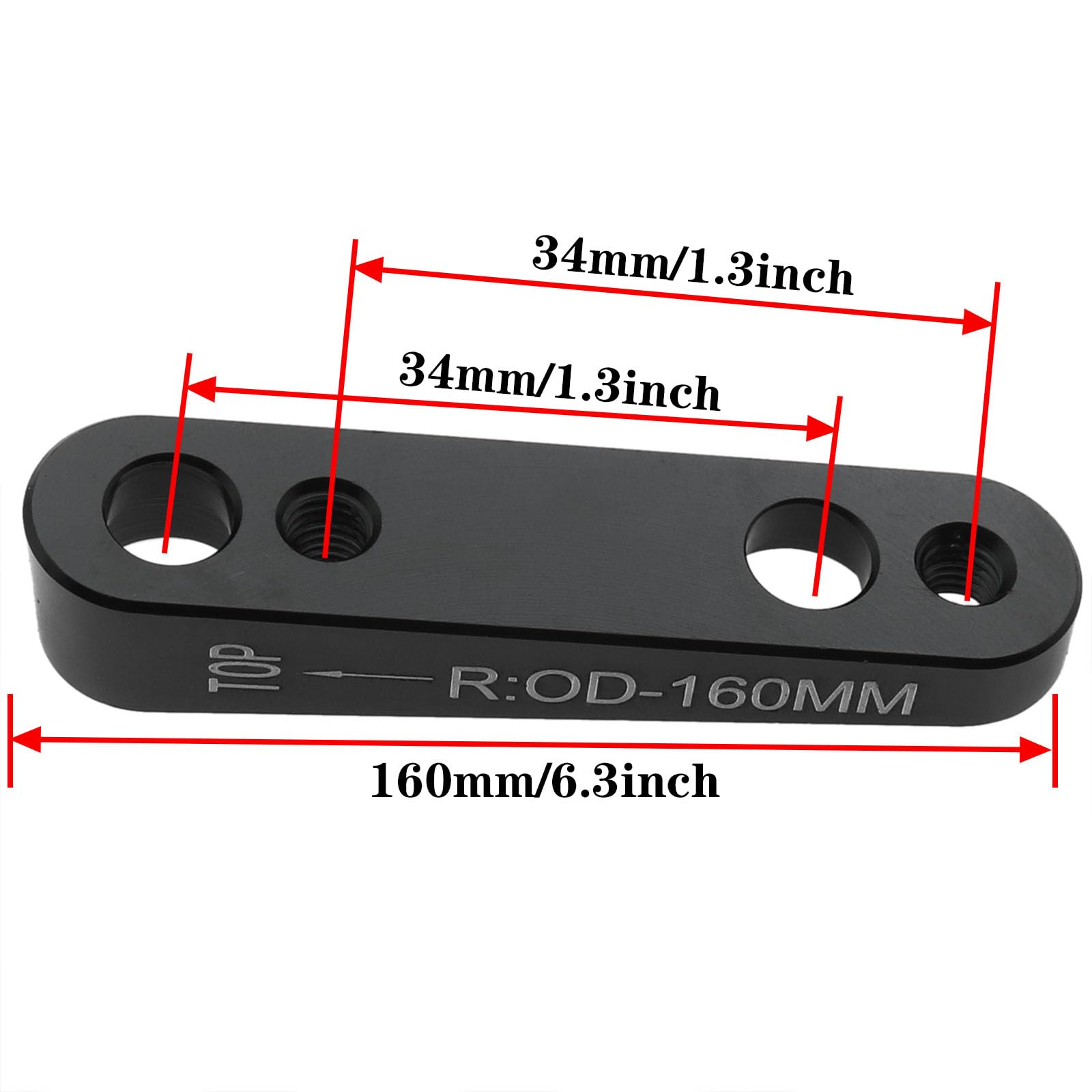 safycaby Flat Mount Disc Brake Adapter Disc Brake Mount Adapter 160mm Rear Mountain Bike Disc Brake Caliper Adapter for Road Bike Calipers