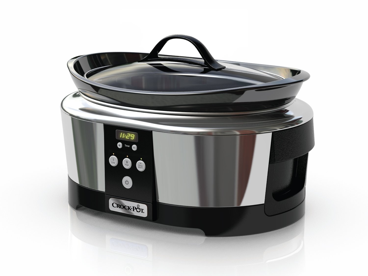 Crock-Pot Slow Cooker. 5.7 Litre. Polished Stainless Steel