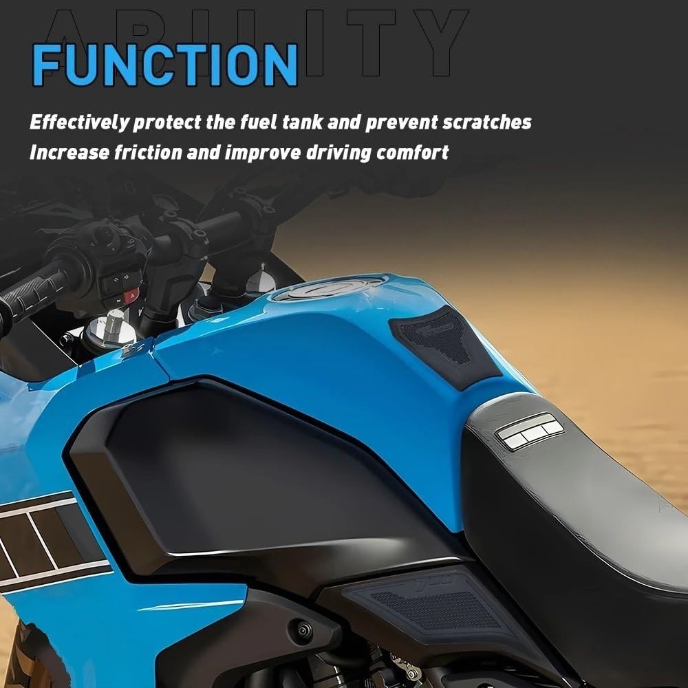 Copriserbatoio moto Per Tenere 700 2025 | Patch di protezione del serbatoio del carburante Protezioni per serbatoio del carburante Protezioni per serbatoio(All)