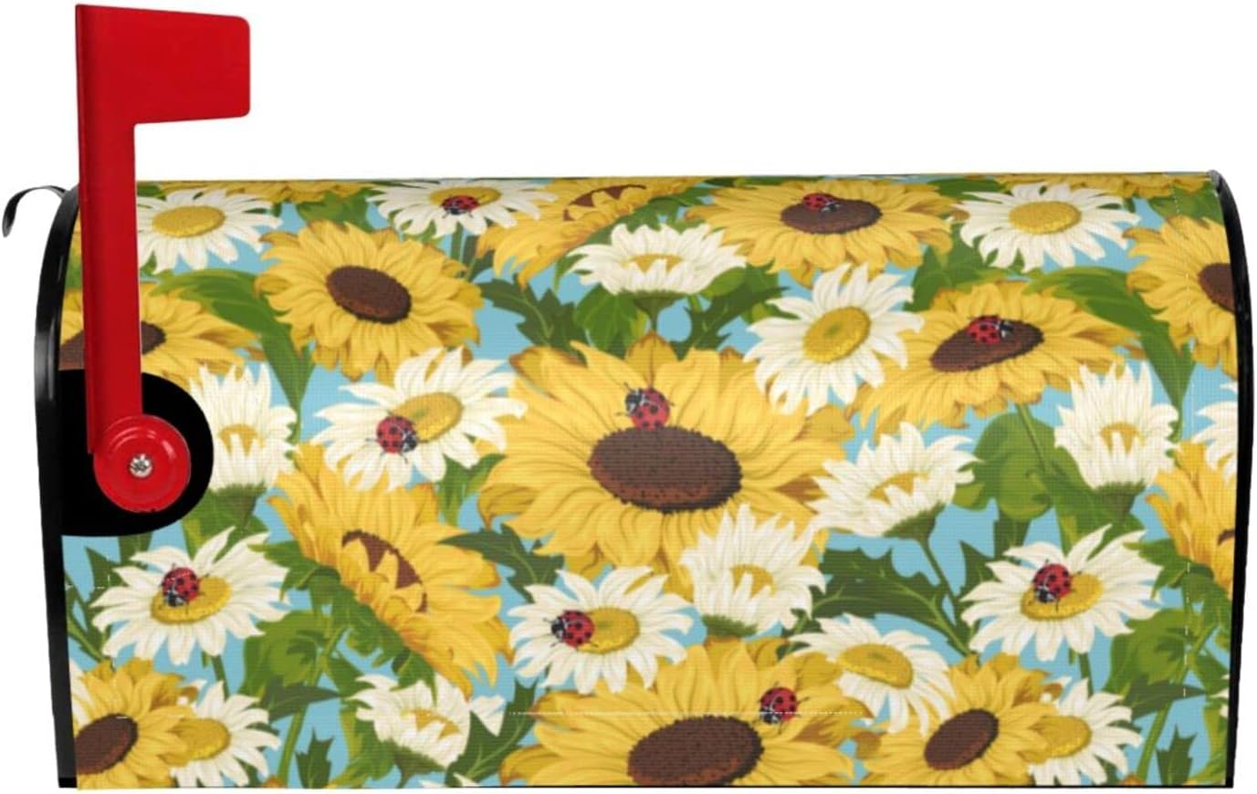 Joyidec Fall Autumn Sunflower Ladybug Spring Mailbox Covers