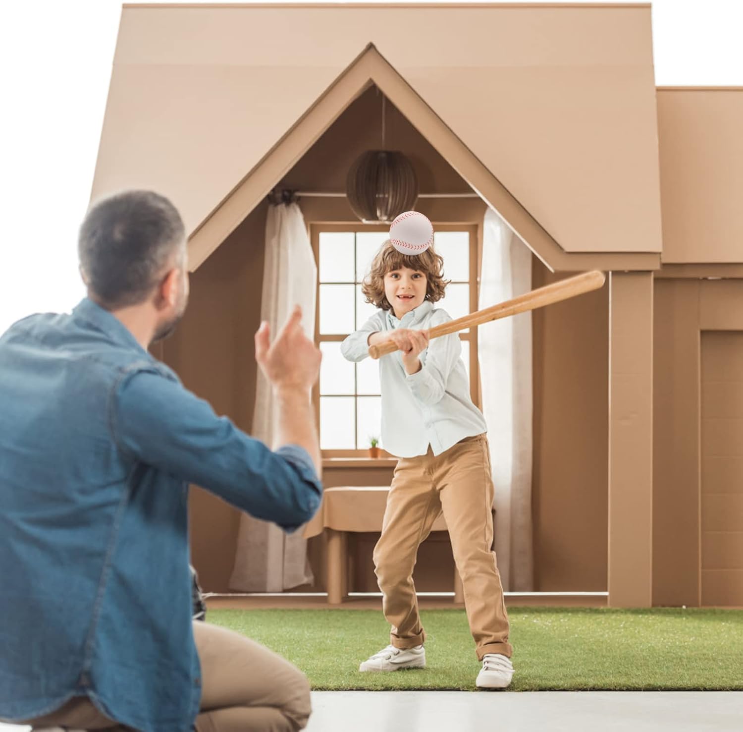 Urspasol Practice Baseballs Foam Softballs Training Sporting Batting Soft Ball Safely Hitting and Fielding Indoor Outdoor Party Favor Toy Squeeze Foam for Stress Relief White 11 Inch Pack of 6 : Sports & Outdoors