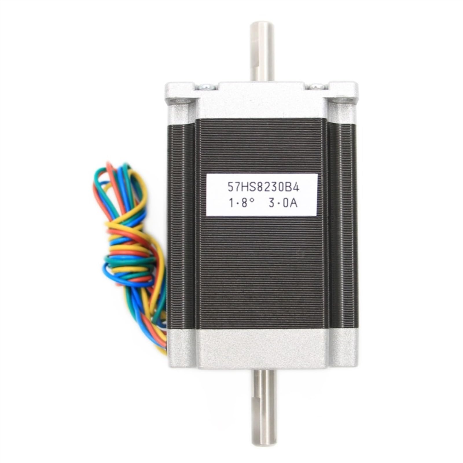 NEMA 23 silnik krokowy podwójny wał 3A 2.2Nm 315 uncji D = 8mm 57x82mm Nema23 do drukarki 3D CNC,Precyzyjny obrót(8mm)