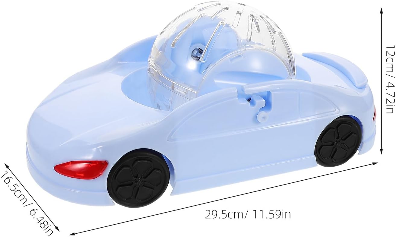 WOONEKY Silent Hamster Wheel 29.5x16.5cm Blue Small Animal Exercise Wheel Pet Fitness for Hamsters Gerbils and Dwarf Rodents