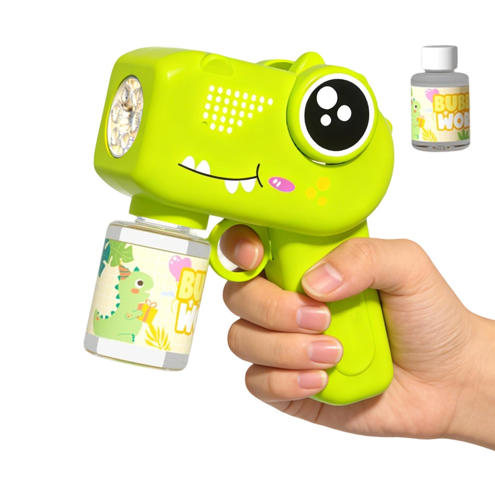 T Rex Soap Dispenser - Portable Maker for Floating | Lighted Jurassic Animal with Leak Proof Motor & Rhythmic Audio for Teenagers, Siblings, Gardens and Vacation Recreation Activities