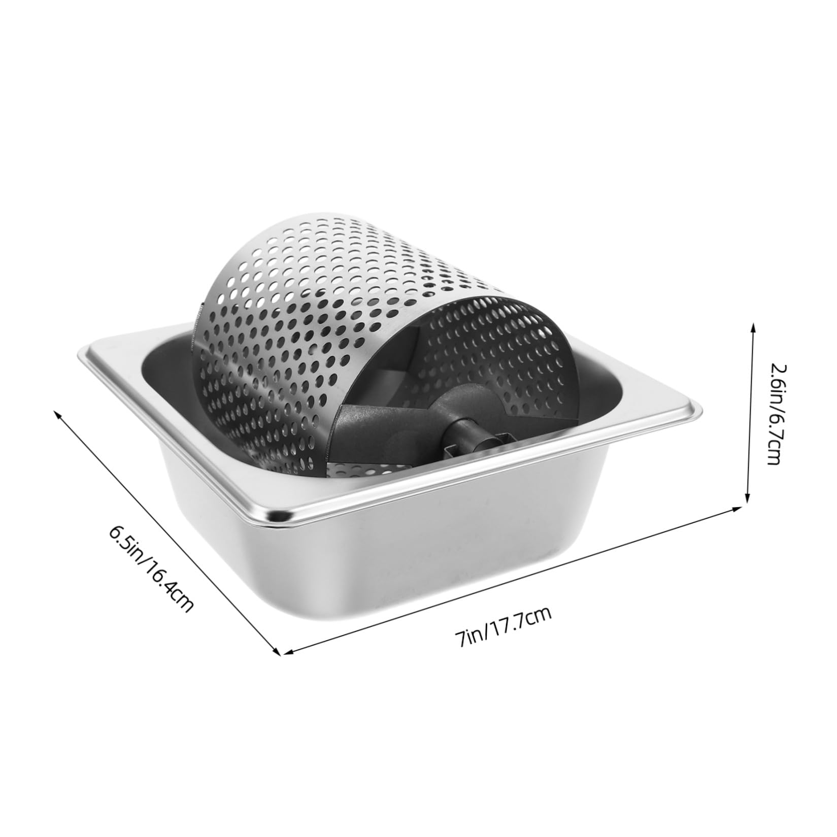 Rullo Applicatore di Burro in Acciaio Inox 1L Supporto, Distribuzione Burro per Hamburger e Dolci, Strumento per Imburrare Pane e Torte, Adatto a Cucine Commerciali e Barbecue