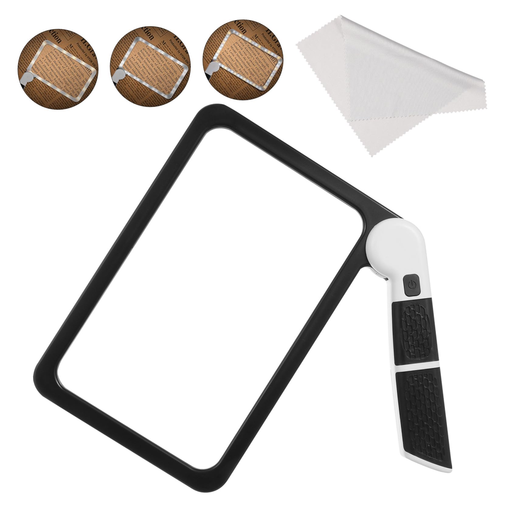 Loupe de Lecture Rectangulaire 5X Pliante pour Lecture Quotidienne