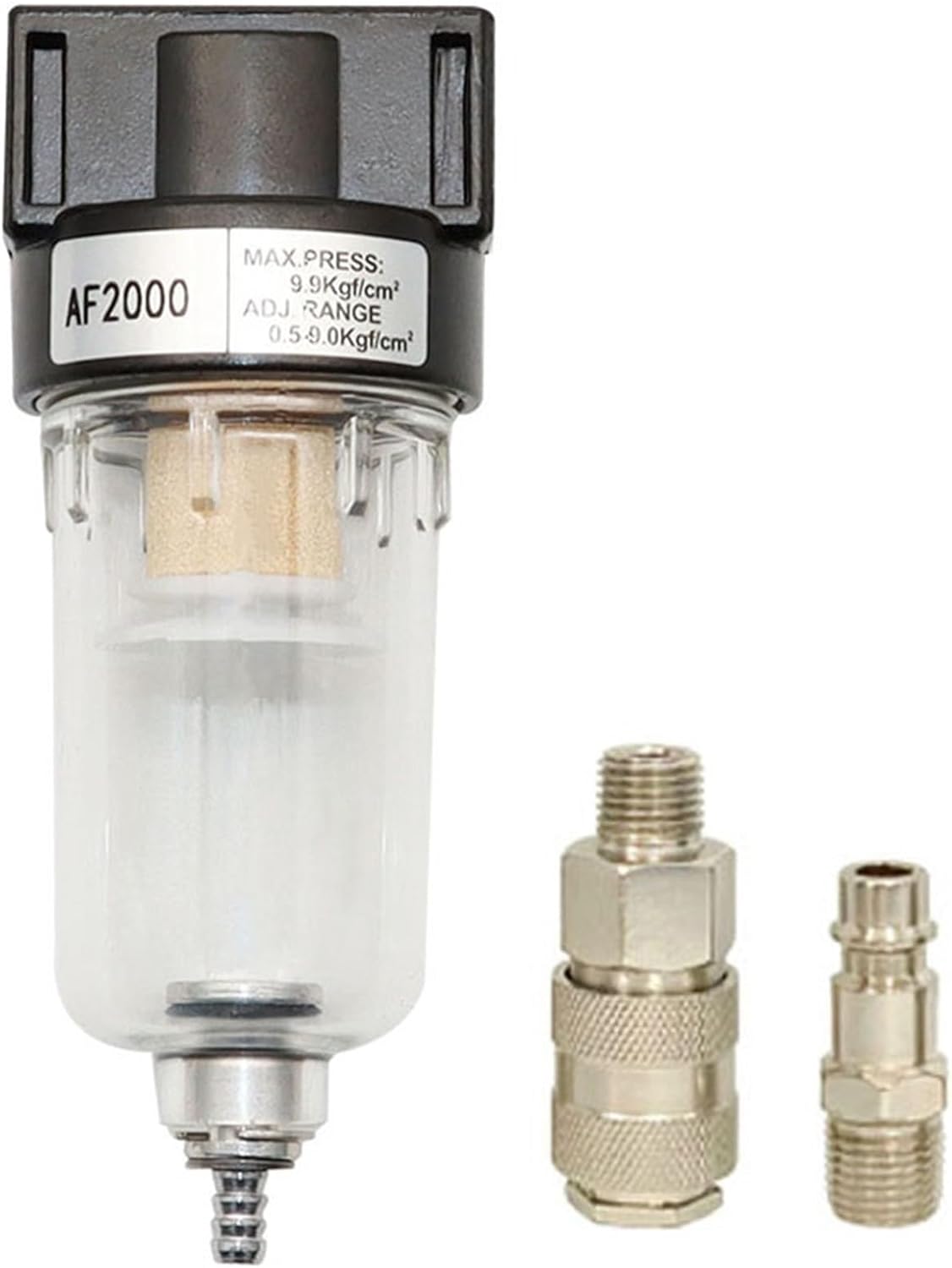 1pcs AF2000 1/4" Pneumatic Parts Air Filter Accessory Treatment Unit For Compressor Oil WWater Separation(BT 8mm Fitting)