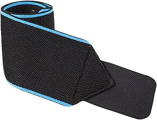 Wilitto Muñequera de diseño ergonómico, reutilizable, cómoda, deportiva, de seguridad, elástica, para uso diario, color azul