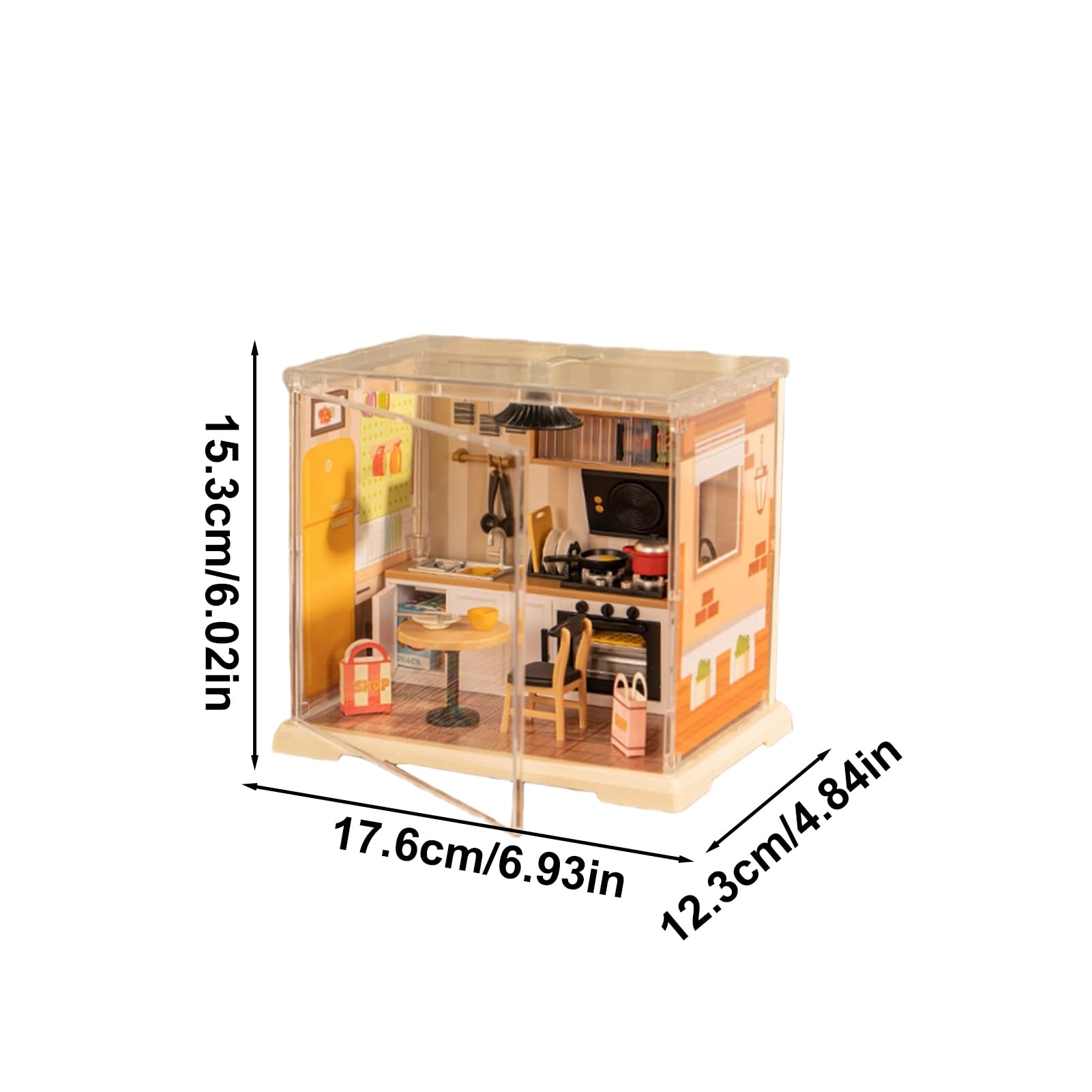 Mini-Haus-Set, handgefertigt, realistisch, dekorativ, kreativ