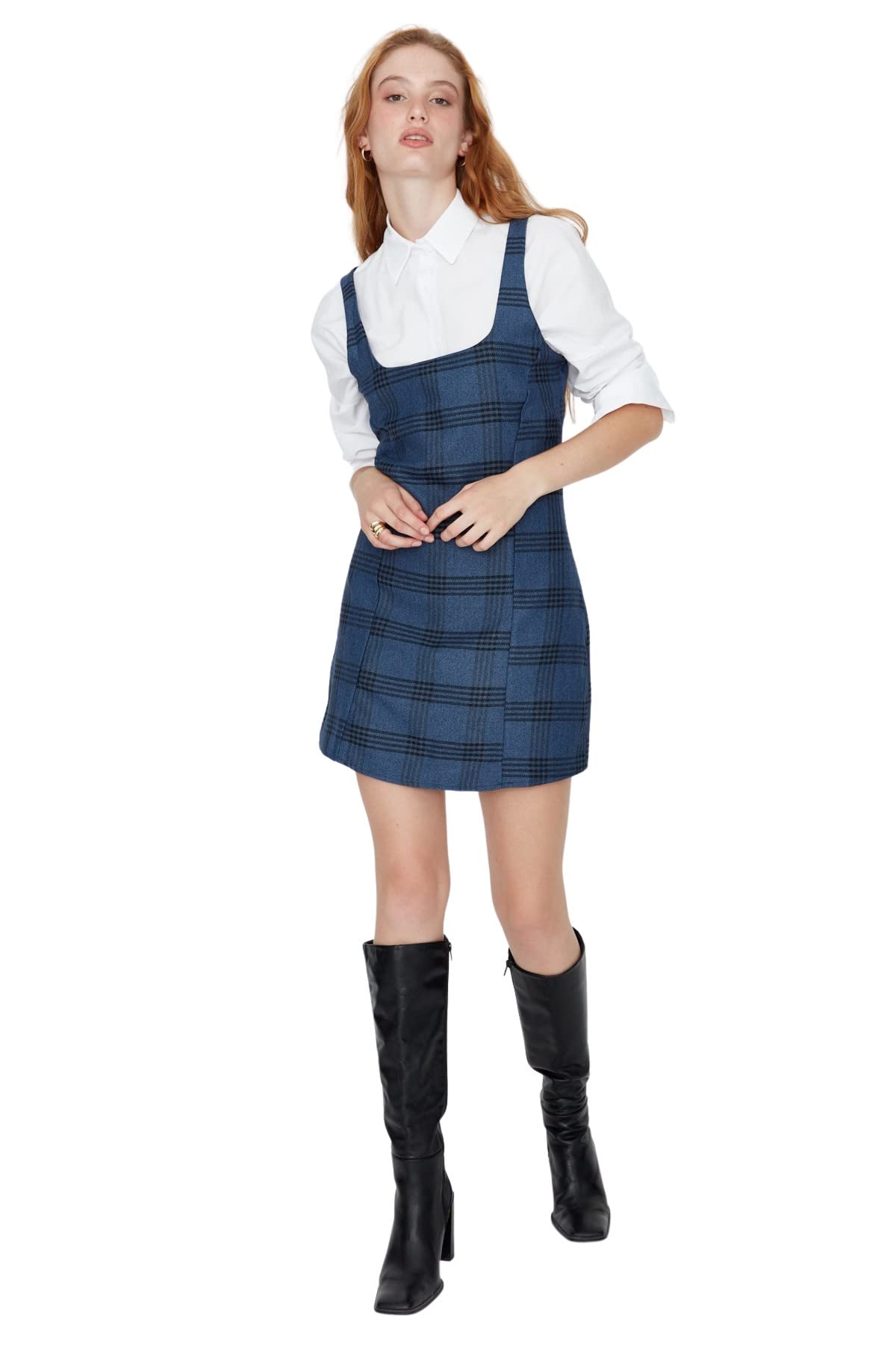 Trendyol Dress - Navy Blue - Jile