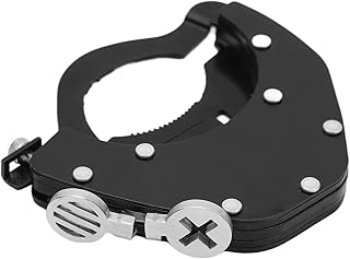 Universal Throttle Lock, Motorcycle Cruise Control Motorcycle Throttle Lock Kits, Black Lock Assist Clamp, Rustproof Adjustable Control Throttle Assist Lock Retainer (Bottom)