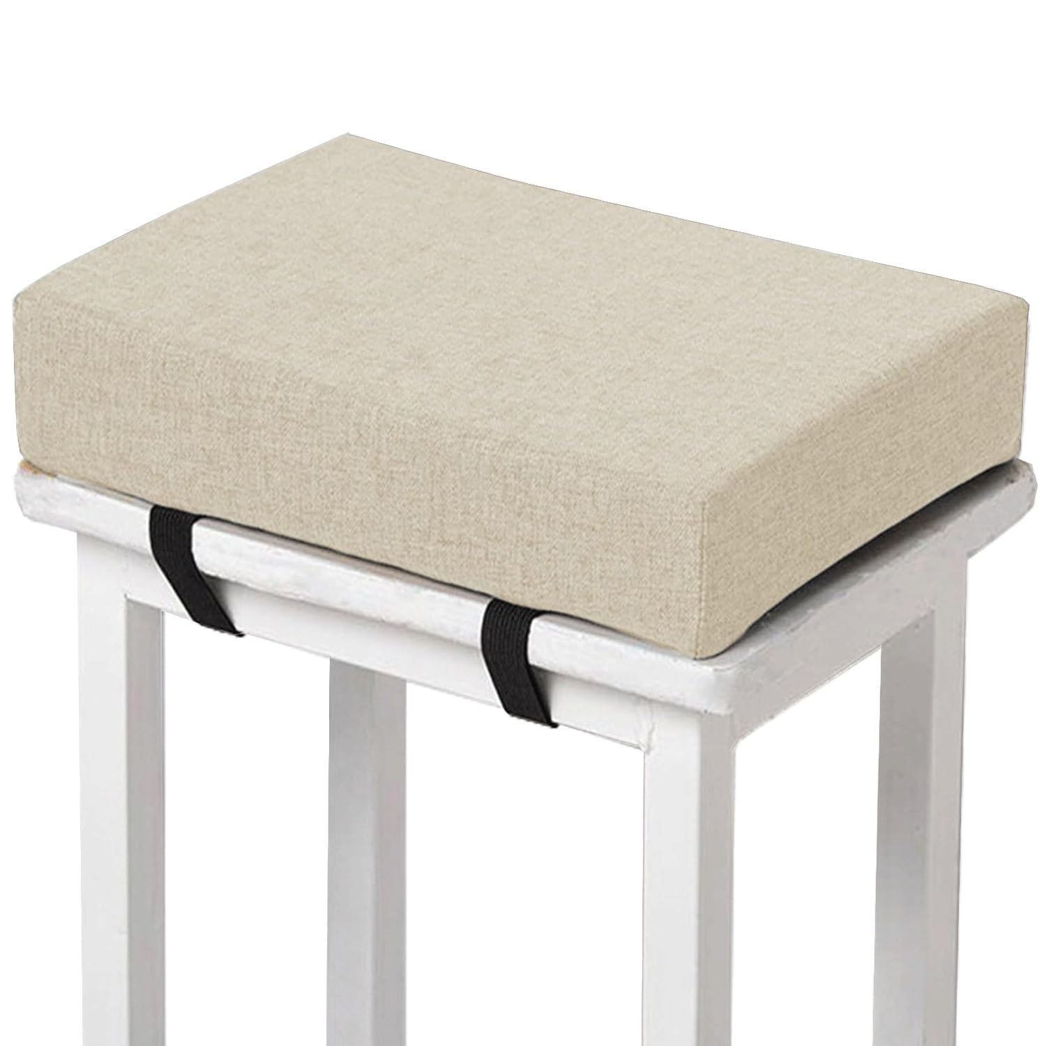 Memory Foam square Seat Cushion3/ 5/8cm thick,35/40/45/50cm rectangular Stool Cushion,Anti - Slip, Seat Cushion seat pads dining chairs with Removable Cover for Kitchen Bar Chairs(H4,1pc 40x40x3cm)