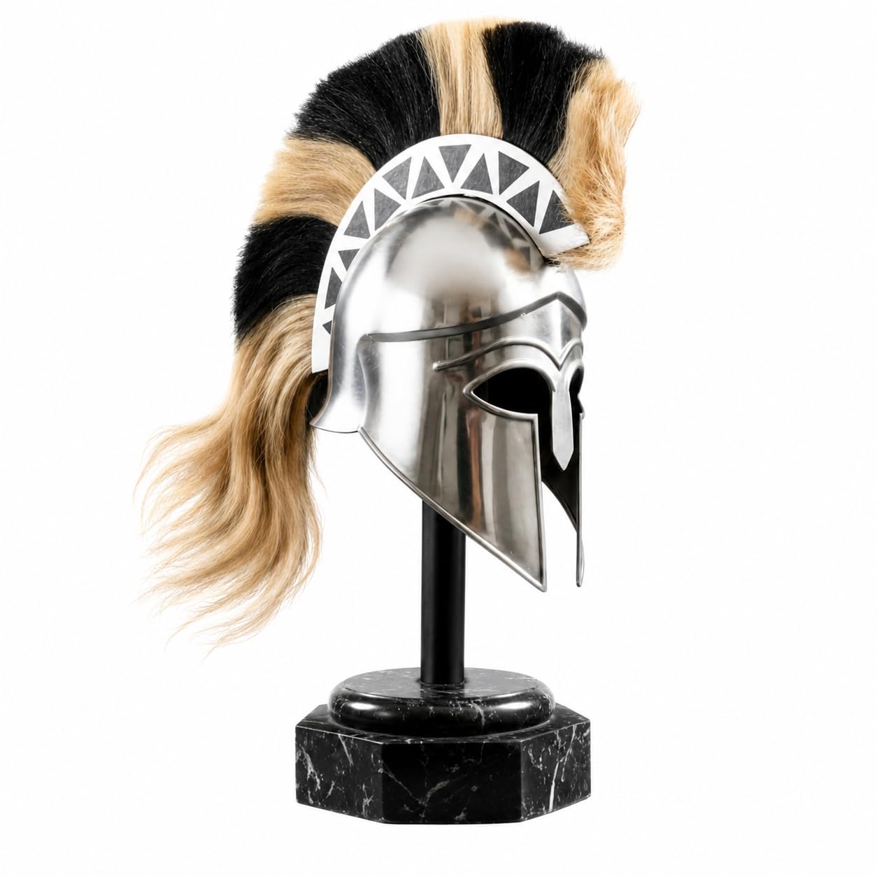 Greek Corinthian Armor Helmet With Plume