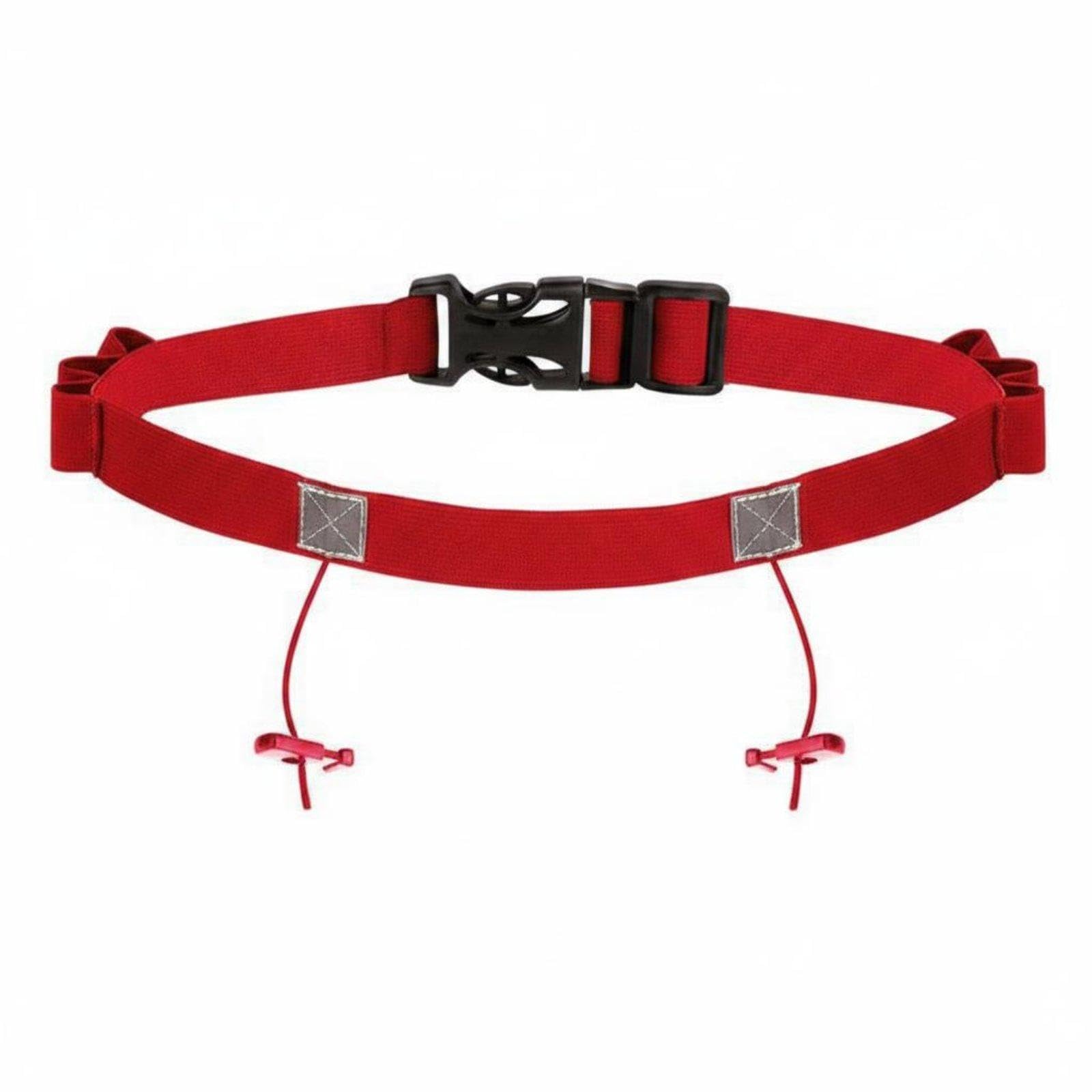 Triathlons Number Belt Pinless Design Adjustable Race Number Belt Universal Competition Fit Bib Attachment for Triathletes, Runners Red Upgraded-image-28