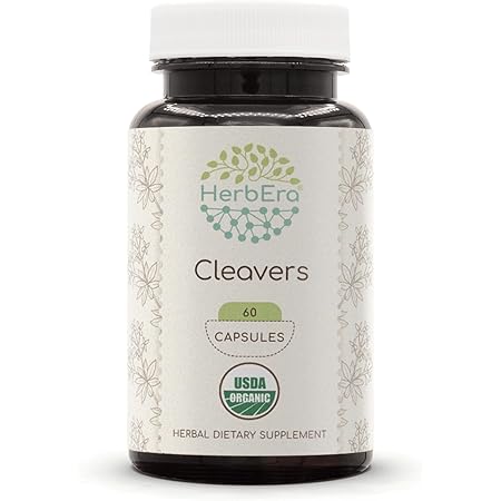 Amazon.com: Cleavers USDA Organic 60 Capsules | Natural Herbal ...