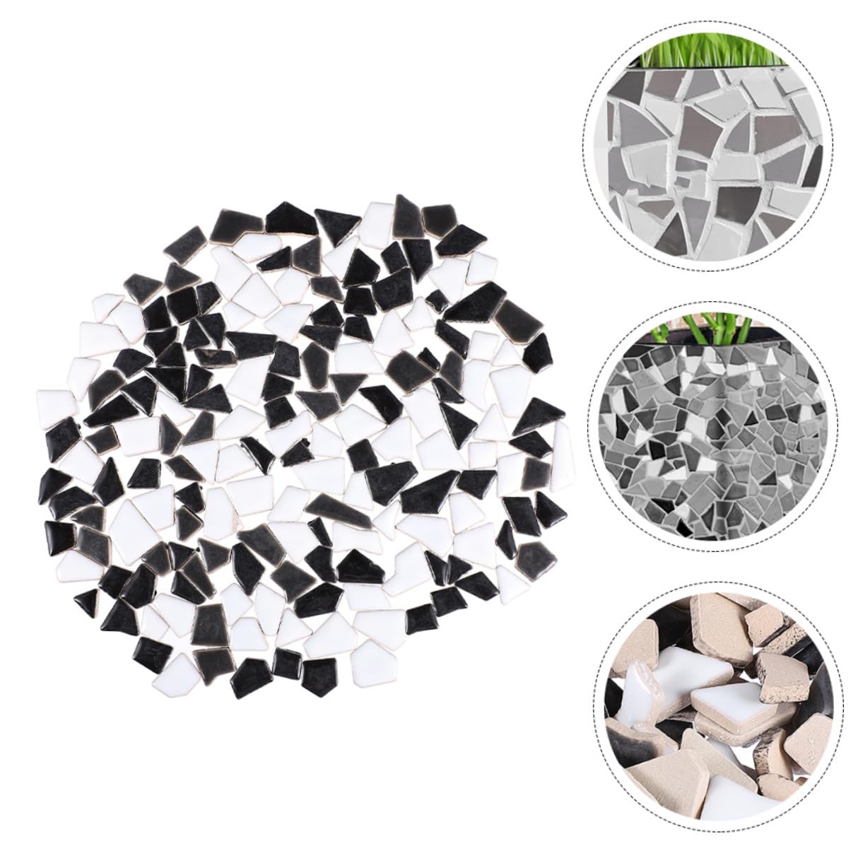 Piezas de Cerámica para Mosaicos Diy, Bolsa de 500g, Irregulares
