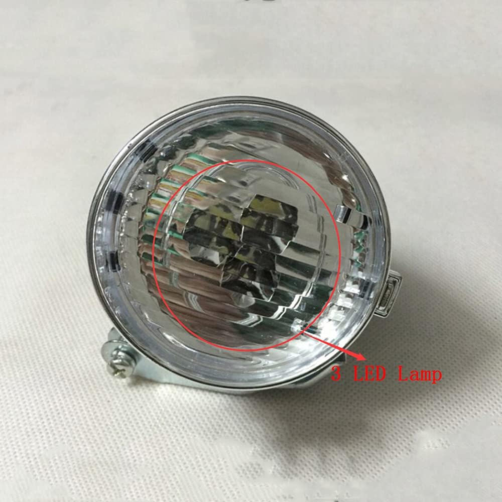 GOODKSSOP Bright with 3leds Classical Cycling Bicycle Headlight Retro Front Headlamp Vintage Bike LED Lamp Riding Safety Fog Night Head Light Accessories with Bracket