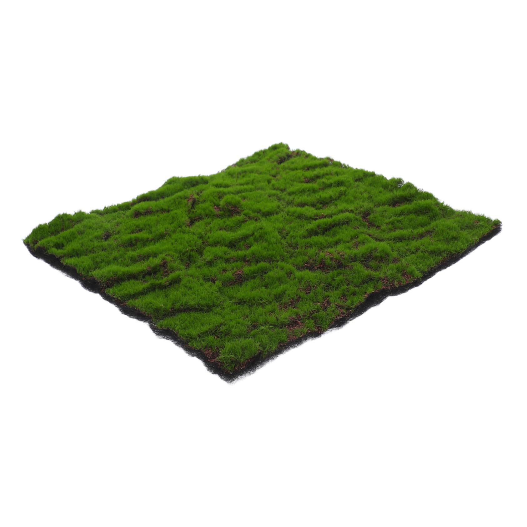 Tapis de gazon artificiel souple et mousse décorative pour masquer un sol brut de réception intérieure