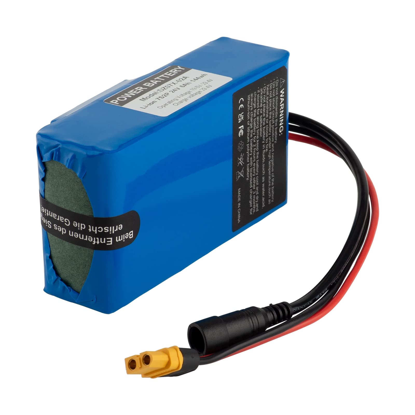 Batteria agli ioni di litio 24V 6Ah 12Ah 9Ah con caricatore da 29.4V 200W-700W 250W 300W 350W 400W 500W Può essere utilizzato per scooter auto giocattolo ecc
