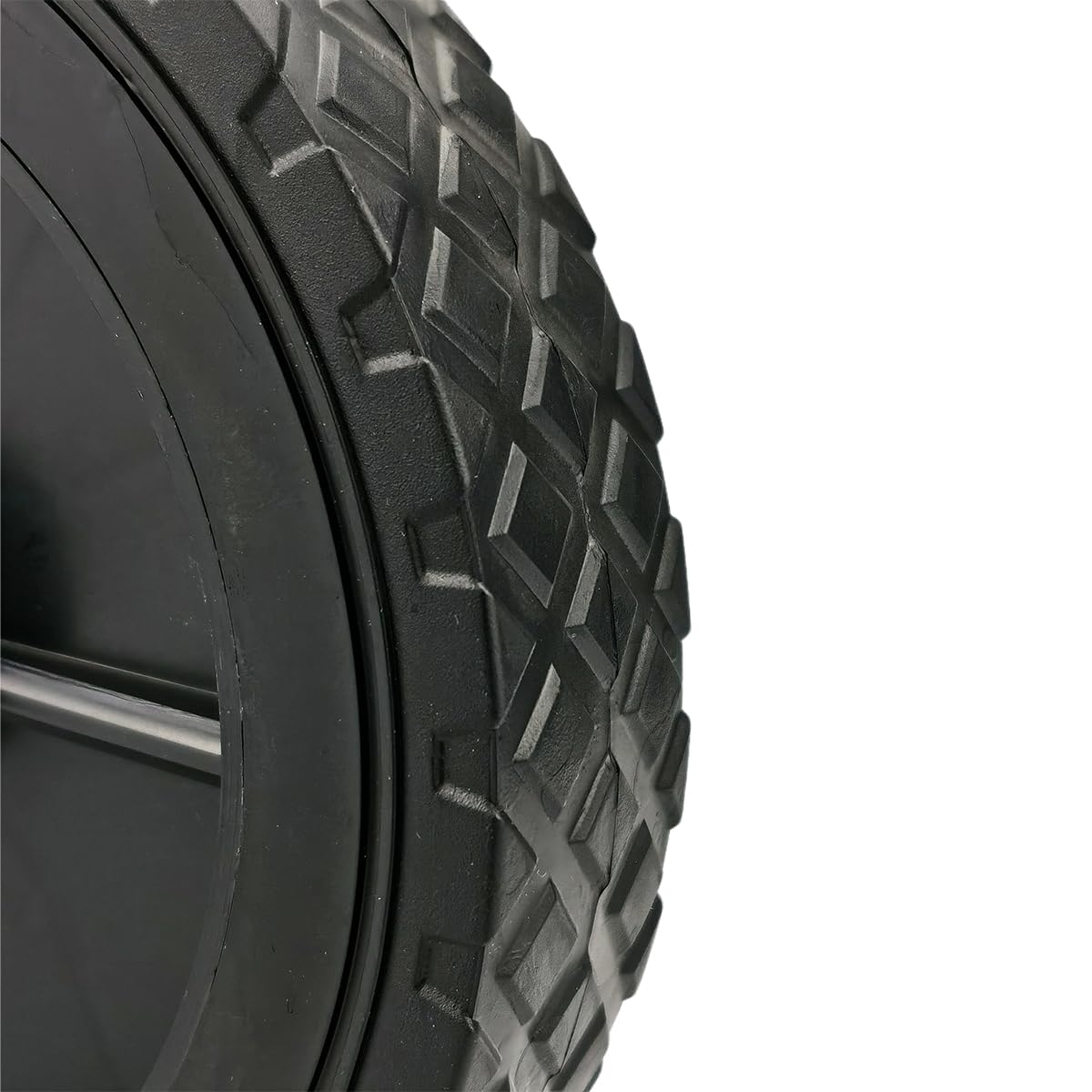 Lot de 2 roues universelles de 17,8 cm en plastique PVC avec roulements, adaptées pour les roues de rechange pour tondeuses à gazon, chariots, camping-cars