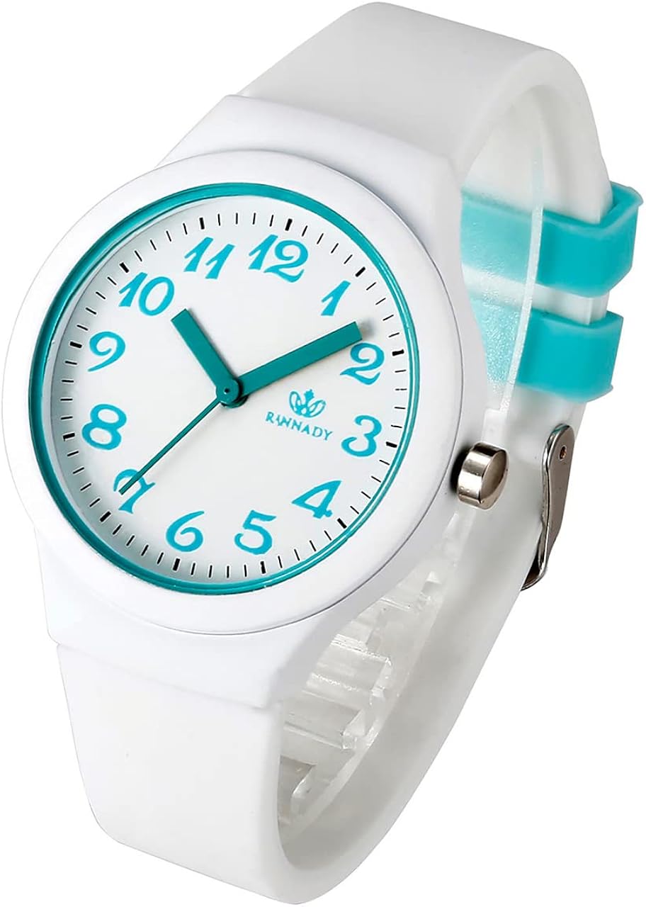 Top Plaza Womens Silicone Analog Quartz Wrist Watches Fashion Casual Colorful Sport Rubber Jelly Watch with Classic Arabic Numerals