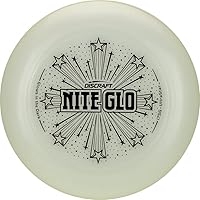 Discraft Nite Glo Ultrastar 175g Ultimate Frisbee Disc - Glow-in-the-Dark Sport Disc for Night Games